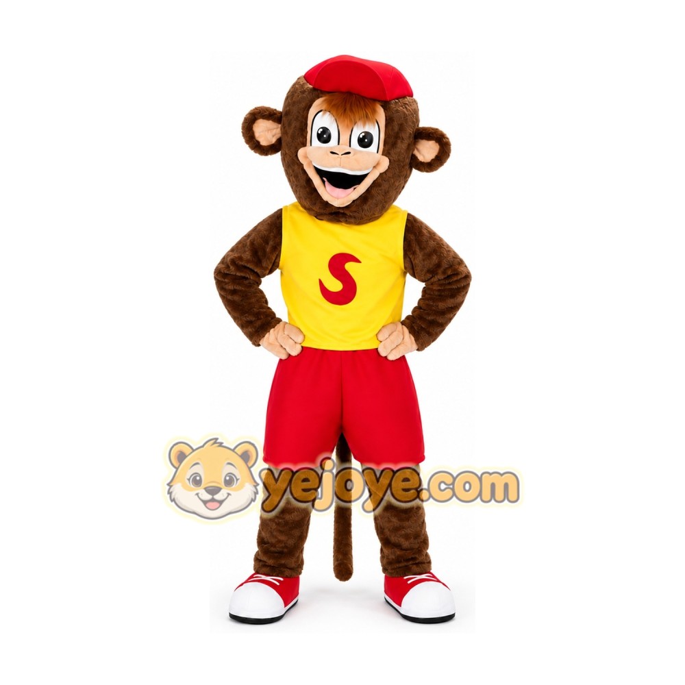 Sporty Monkey Mascot Costume Sporty Monkey Mascot Costume