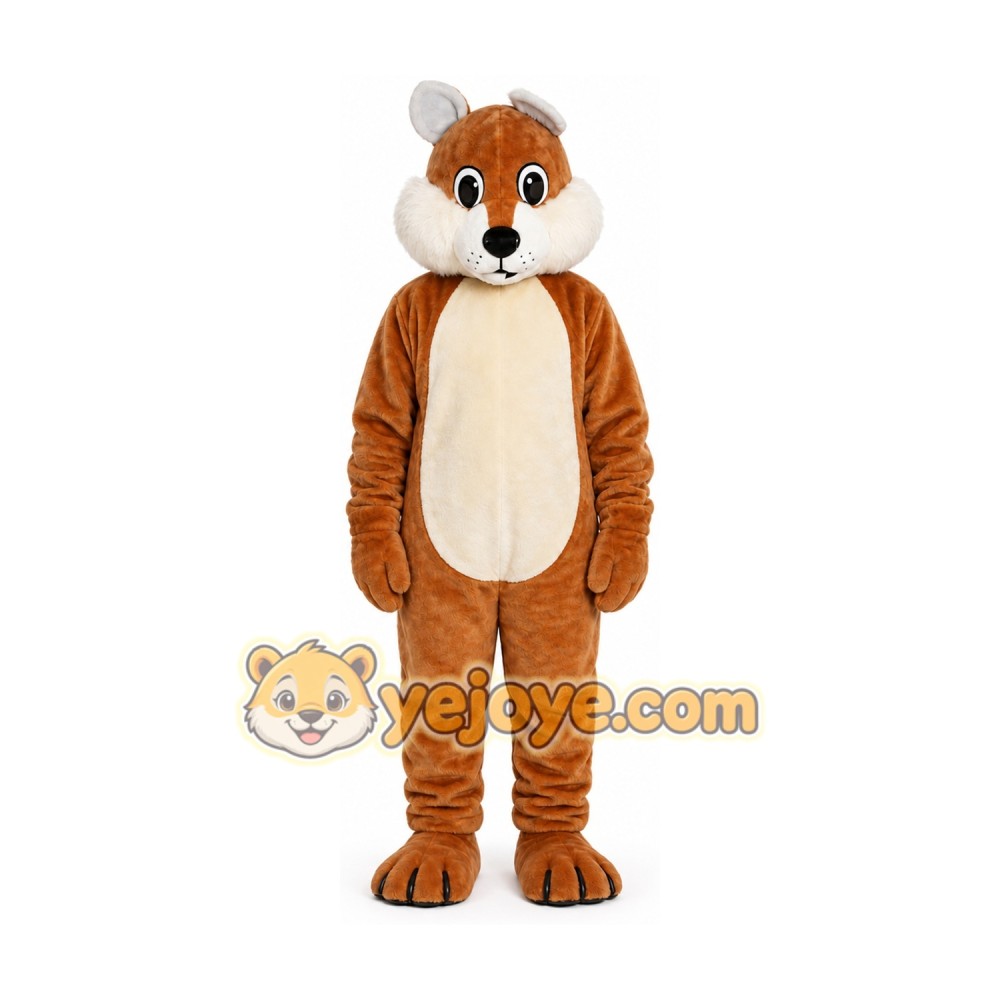 Brown Squirrel Mascot Costume Brown Squirrel Mascot Costume
