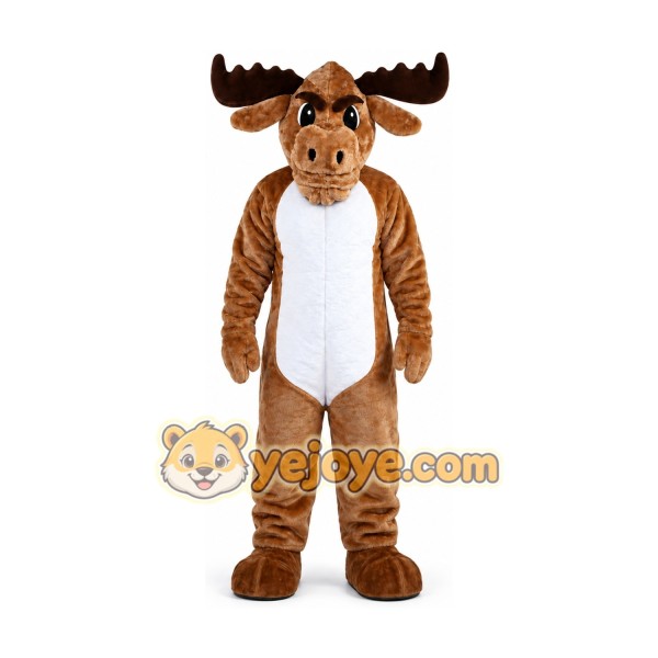 Brown Moose Mascot Costume