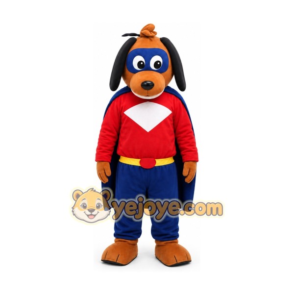 Superhero Dog Mascot Costume Superhero Dog Mascot Costume