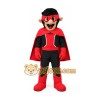 Masked Superhero Mascot Costume Masked Superhero Mascot Costume