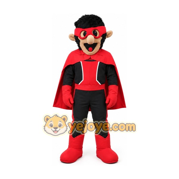 Masked Superhero Mascot Costume Masked Superhero Mascot Costume