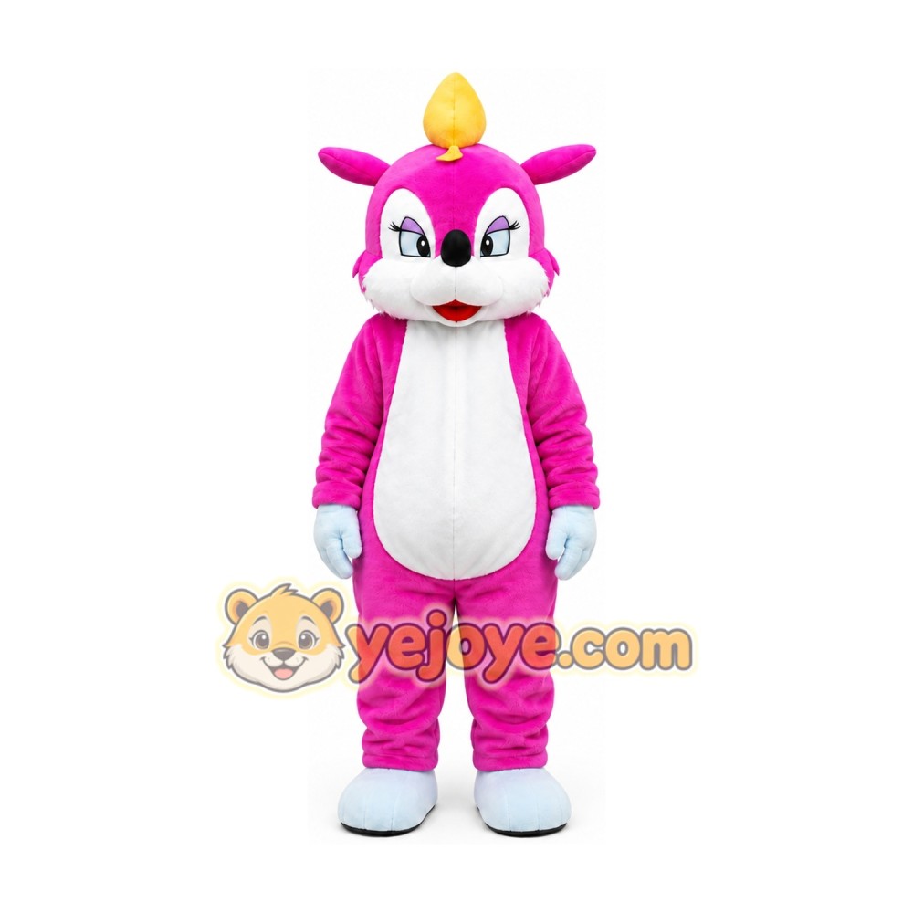 Pink Squirrel Mascot Costume