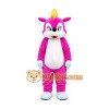 Pink Squirrel Mascot Costume