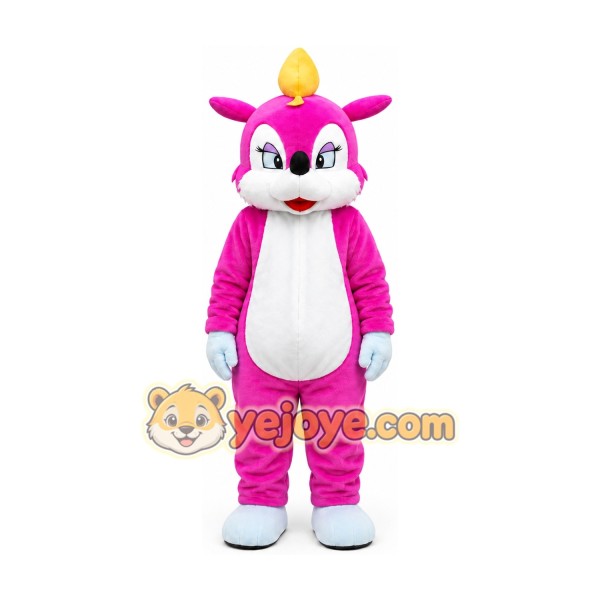 Pink Squirrel Mascot Costume
