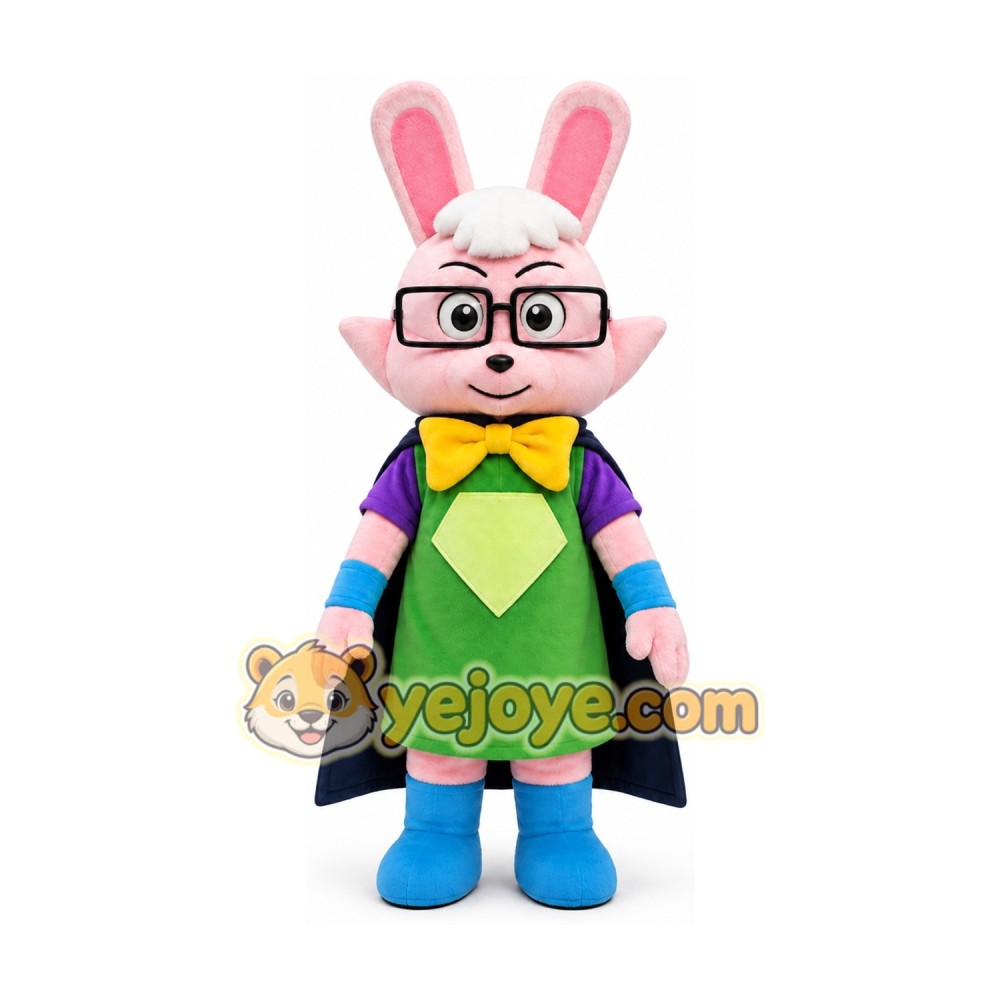 Super Rabbit Mascot Costume Super Rabbit Mascot Costume