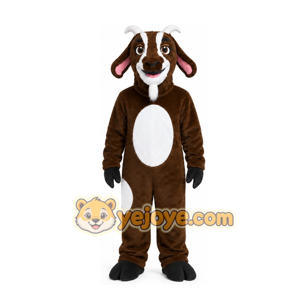 Brown Goat Mascot Costume Brown Goat Mascot Costume