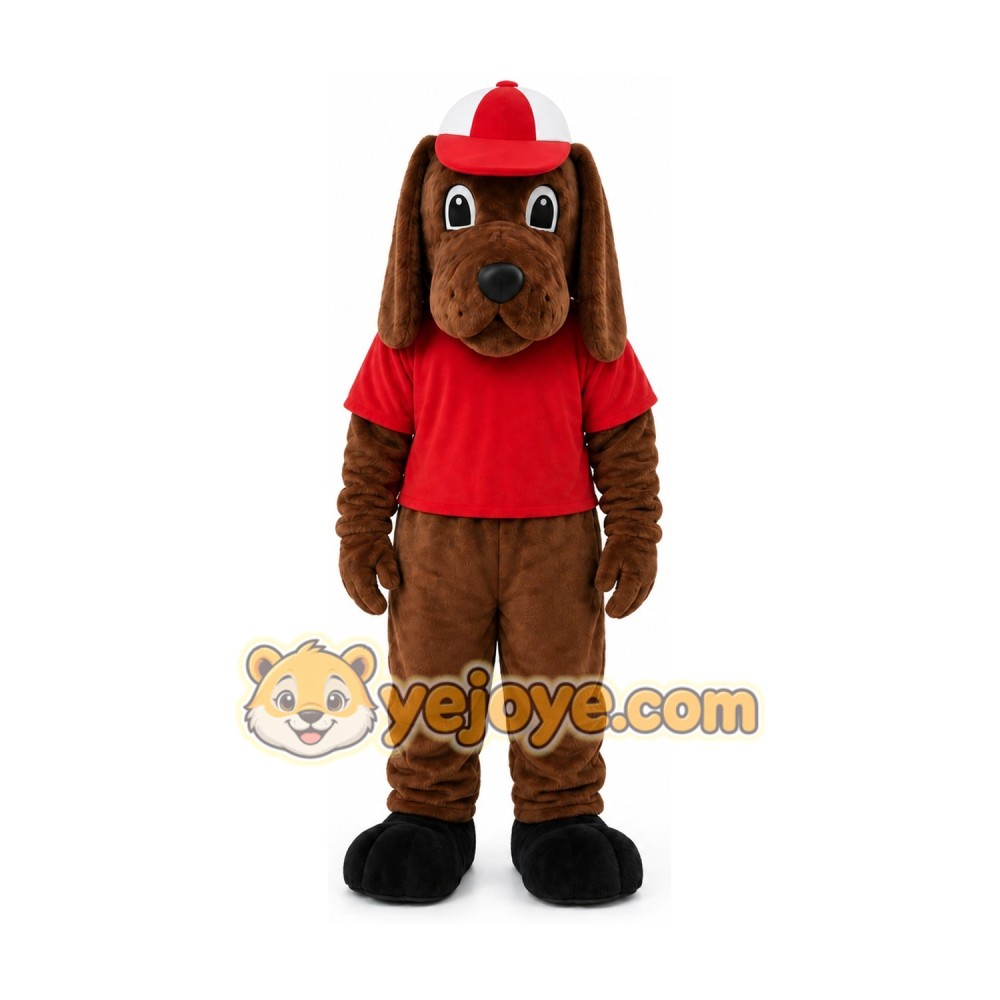 Tan Dog Mascot Costume Tan Dog Mascot Costume