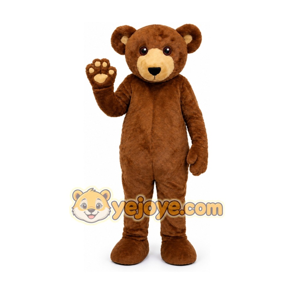 Brown Teddy Bear Mascot Costume Brown Teddy Bear Mascot Costume