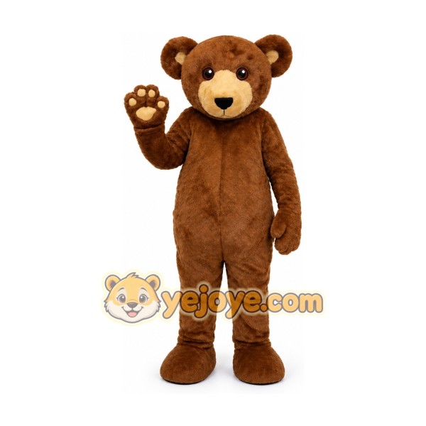 Brown Teddy Bear Mascot Costume