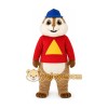 Chipmunk in Red Shirt Mascot Costume Chipmunk in Red Shirt Mascot Costume