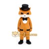 Orange Cat in Top Hat Mascot Costume Orange Cat in Top Hat Mascot Costume