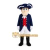 Colonial Man Mascot Costume Colonial Man Mascot Costume