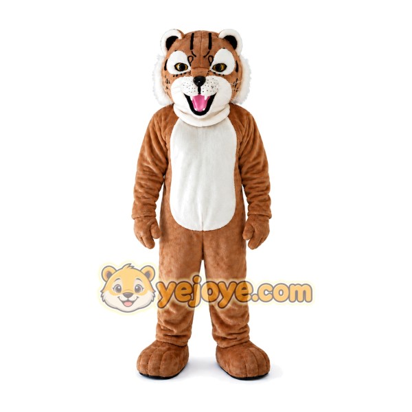 Tiger Wildcat Cartoon Mascot Costume Tiger Wildcat Cartoon Mascot Costume