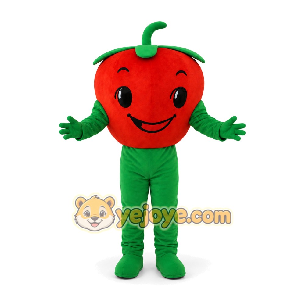 Red Tomato Mascot Costume