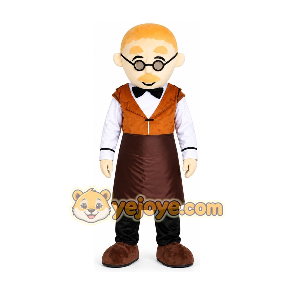 Birthday Brown Gingerbread Man Cartoon Mascot Costume Birthday Brown Gingerbread Man Cartoon Mascot Costume