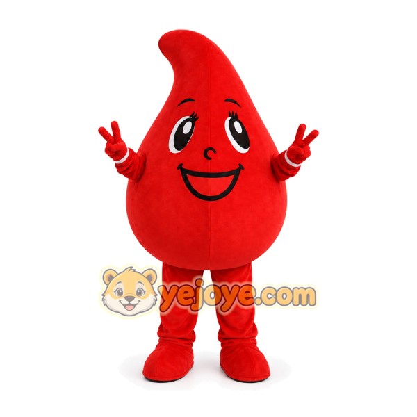 Water Drop Blood Adult Cartoon Mascot Costume