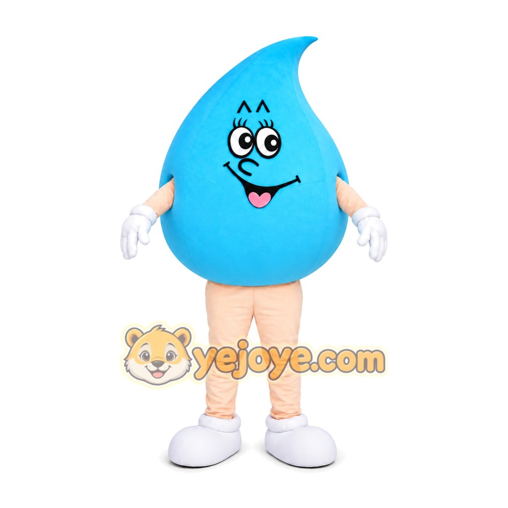 Water Drop Mascot Costume Water Drop Mascot Costume