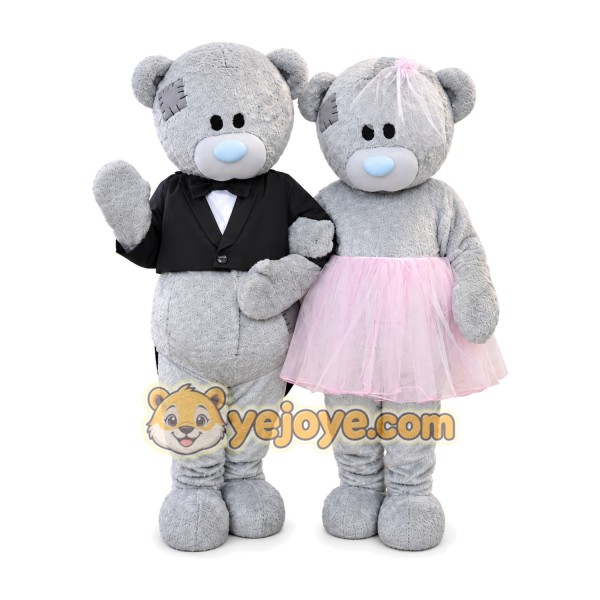 Wedding Teddy Bear Mascot Costumes