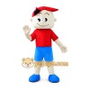 Wheel Hat Boy Mascot Costume Wheel Hat Boy Mascot Costume