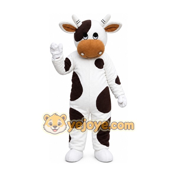 Black And White Cow Mascot Costume