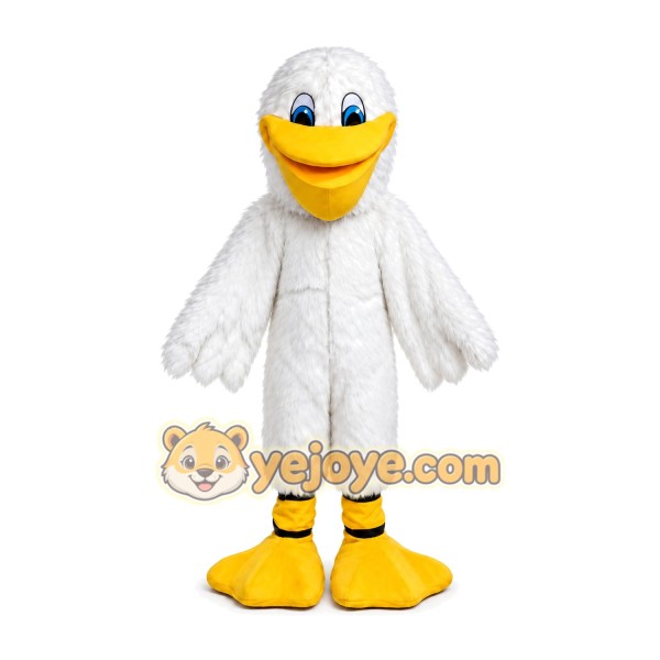White Bird Mascot Costume Character Outfit
