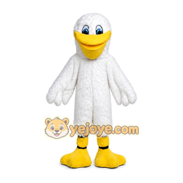 White Bird Turkey Plush Mascot Costume White Bird Turkey Plush Mascot Costume