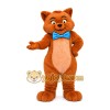 White Brown Cat Mascot Costume