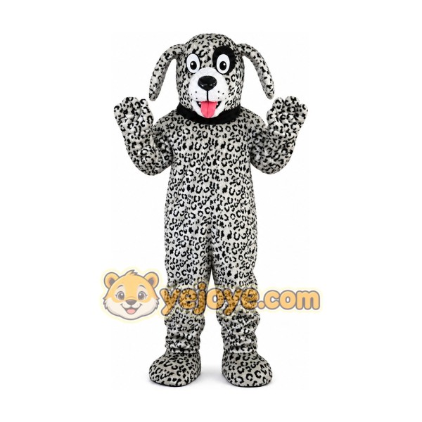 Black and White Dalmatian Dog Mascot Costume