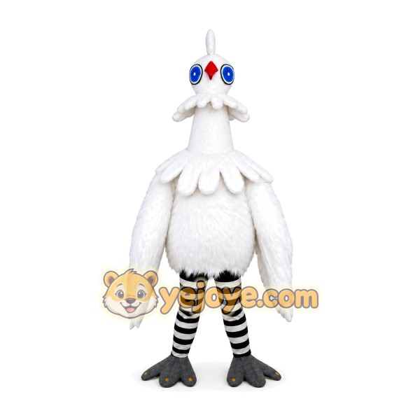 White Crane Bird Mascot Costume