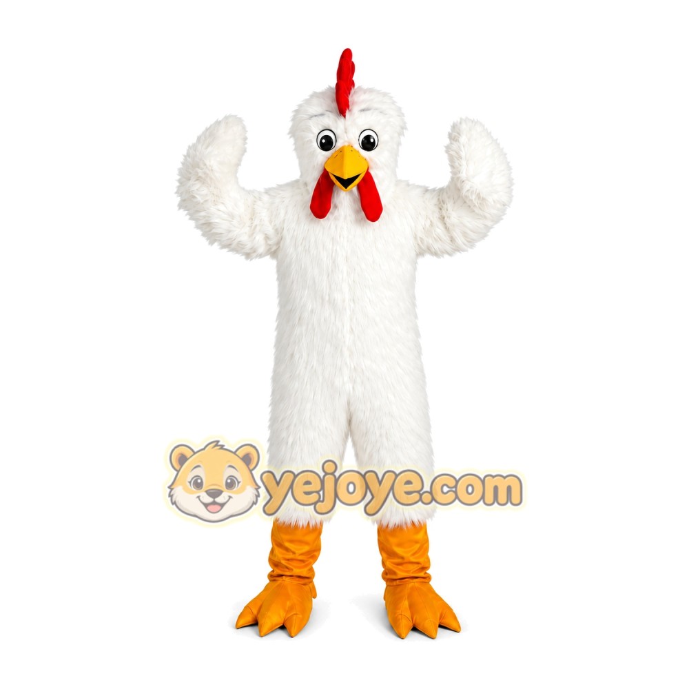 White Chicken Mascot Costume