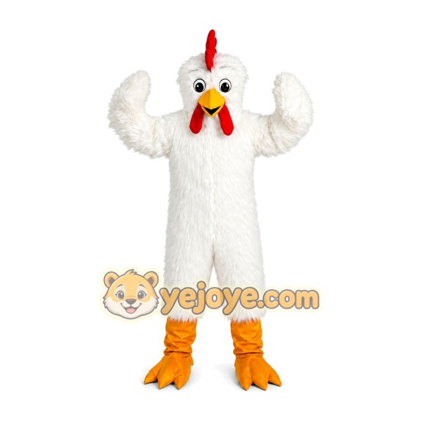 White Chicken Mascot Costume