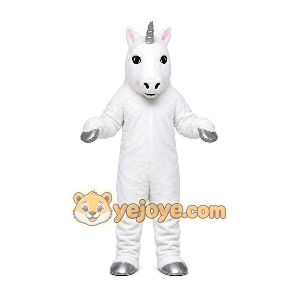 White Horse Unicorn Mascot Costume for Adult White Horse Unicorn Mascot Costume for Adult