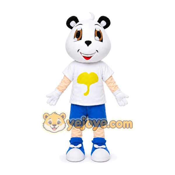 White Panda Mascot Costume White Panda Mascot Costume
