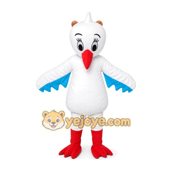 White Pigeon Sea Swallow Bird Mascot Costume
