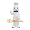 White Plush Bunny Mascot Costume