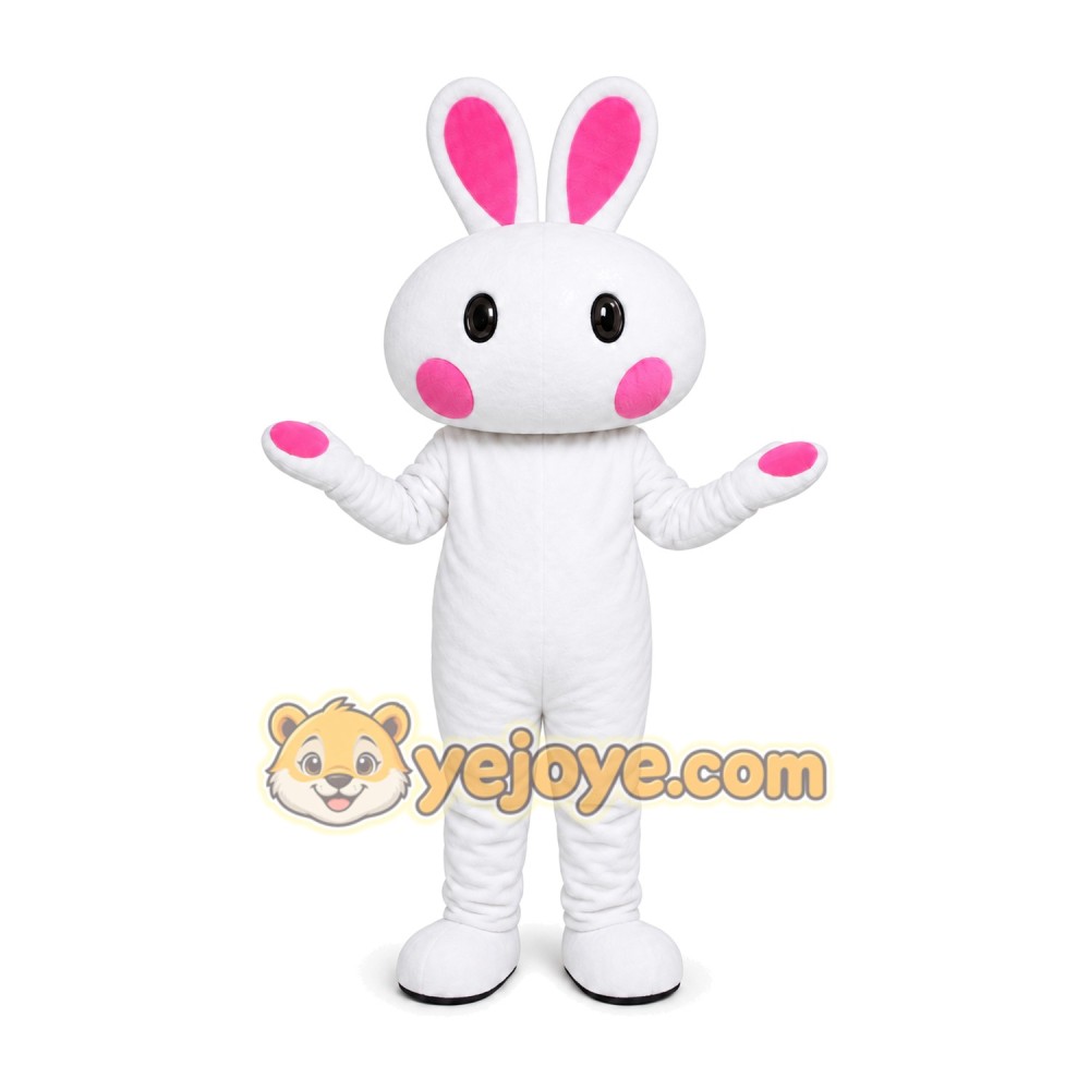 White Rabbit Mascot Costume White Rabbit Mascot Costume