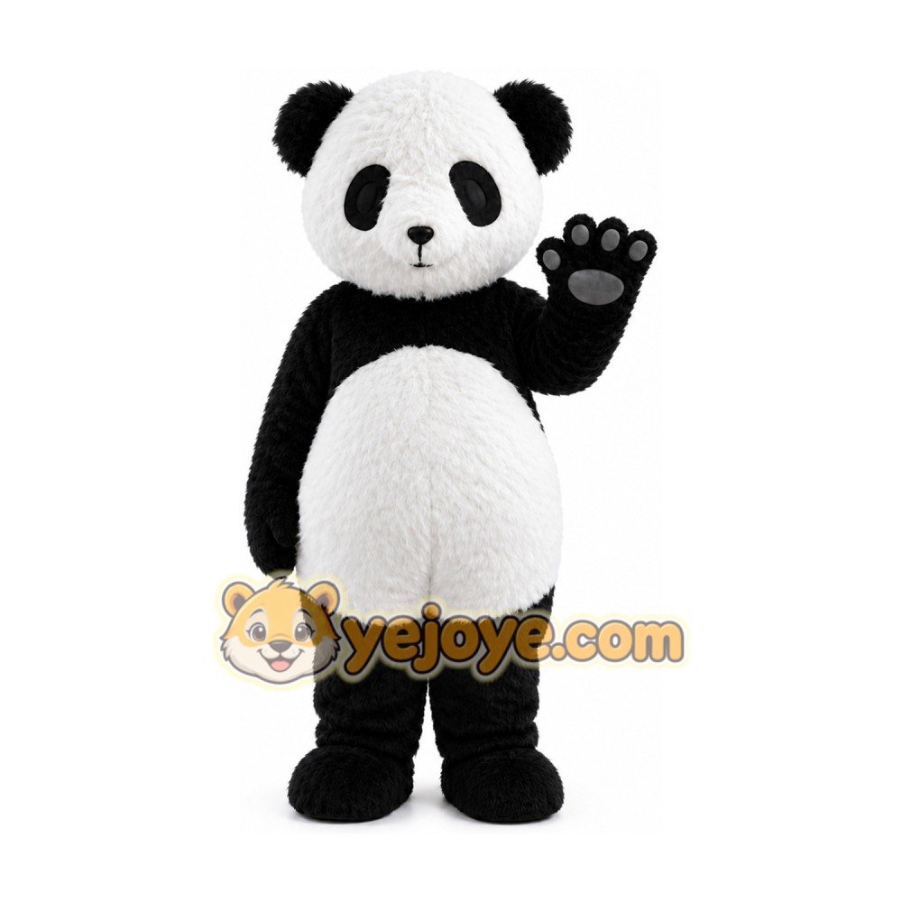 Black And White Panda Mascot Costume Black And White Panda Mascot Costume