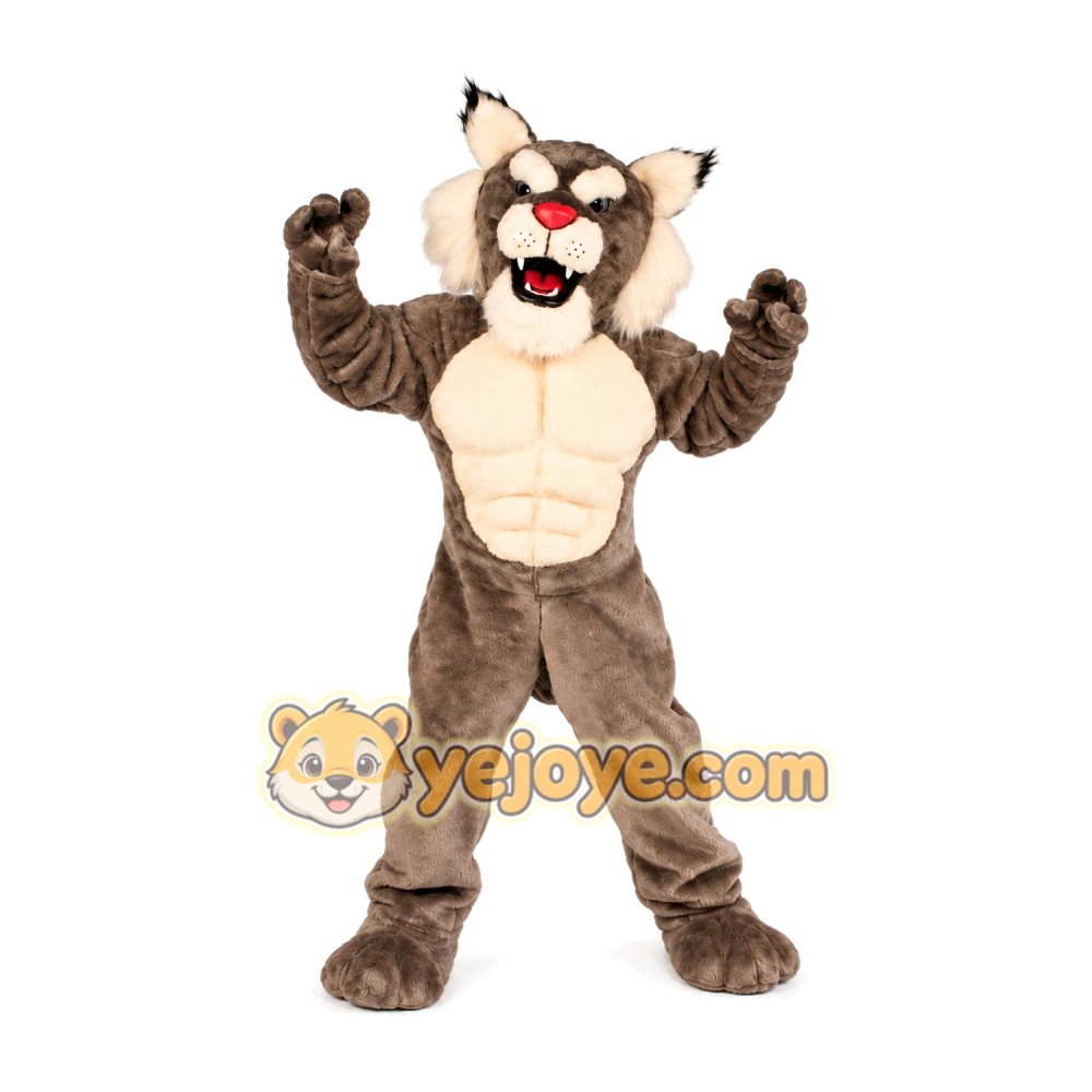 Wildcat Power Cat Mascot Costume Wildcat Power Cat Mascot Costume