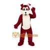 Red and White Dog Mascot Costume Red and White Dog Mascot Costume