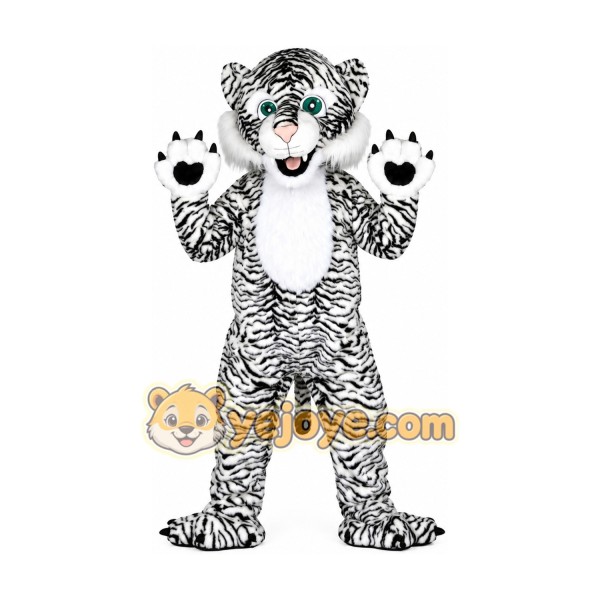 Black and White Tiger Mascot Costumes for Adults Black and White Tiger Mascot Costumes for Adults