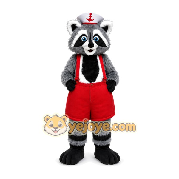 Gray Raccoon Mascot Costume Gray Raccoon Mascot Costume