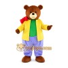 Yellow Bear Adult Cartoon Mascot Costume Yellow Bear Adult Cartoon Mascot Costume