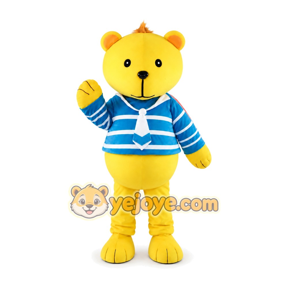Yellow Bear Mascot Costume Yellow Bear Mascot Costume