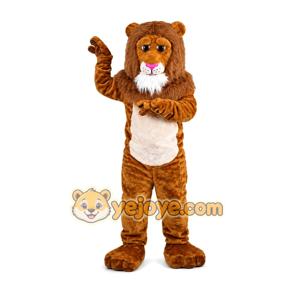 Brown Lion Mascot Costume