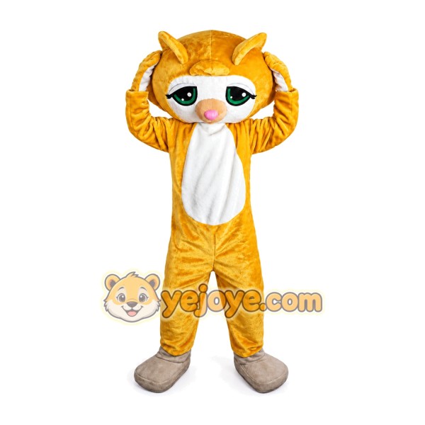 Yellow Cat Animal Mascot Costume Yellow Cat Animal Mascot Costume