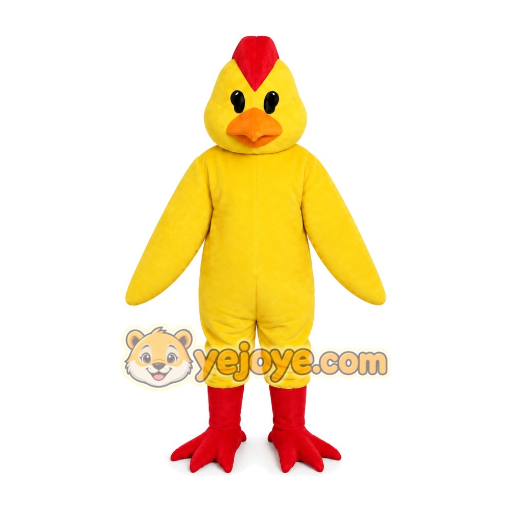 Yellow Chicken Mascot Costume Yellow Chicken Mascot Costume