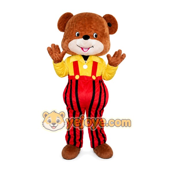 Yellow Coat Bear Mascot Costume