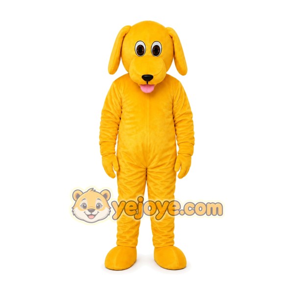 Yellow Dog Cartoon Mascot Costume Yellow Dog Cartoon Mascot Costume
