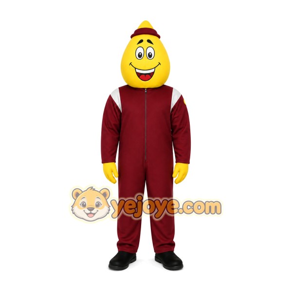 Yellow Drop Dots Mascot Costume